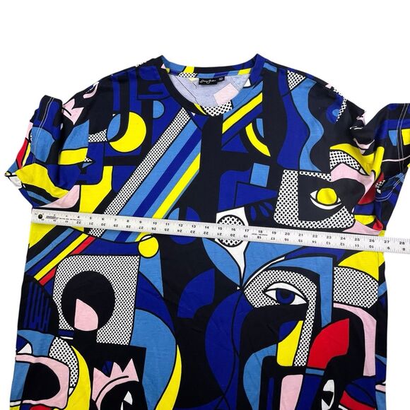 Sean John All Over Print T-Shirt Size 3XL Geometric Artistic Artwork Streetwear - Picture 8 of 9